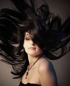 picture of a girl with shiny hair